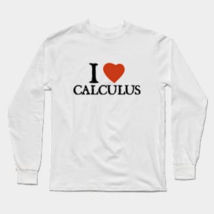 I Love I Heart Calculus Long Sleeve T-Shirt